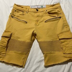 LRG Mustard Cargo Shorts for Men